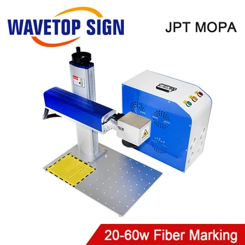 WaveTopSign 20 Вт 30 Вт 60 Вт Машина для маркировки волоконного лазера с алюминиевой оболочкой Волоконный лазерный маркировочный станок JPT Источник волоконного лазера серии MOPA
