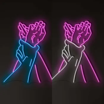 Руки Неоновые огни Свадебный знак тела Офисная комната Коридор Огни с логотипом Ночные огни Анимационные вывески KTV DecorativeSigns