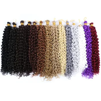 Bellqueen Water Wave Плетение Волосы Синтетические Кудрявые Вязание крючком Косички Объемное Наращивание Волос Для Женщин