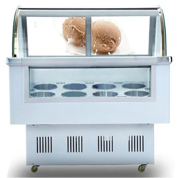  Новый морозильник большой емкости Коммерческий шкаф для мороженого Многофункциональный шкаф для твердого мороженого 215 Вт