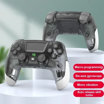беспроводной игровой контроллер для PS4 Slim / Pro Elite Switch Двойной вибрационный игровой геймпад USB Joysitck с шестиосевым гироскопом