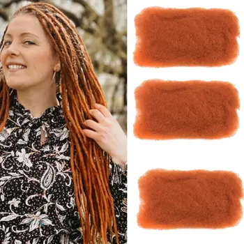 Имбирь Оранжевый Афро Кудрявые Объемные Волосы Для Плетения Дредов Человеческие Волосы