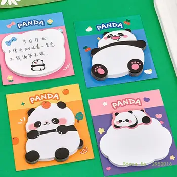 Lovely Animal Pandas Sticky Notes Самоклеящиеся блокноты для заметок Блокноты для школьных принадлежностей Домашний офис Подарок для студентов Одноклассник