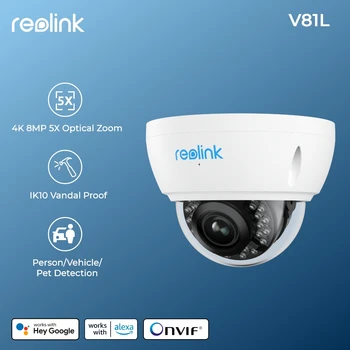[Восстановленная камера]Reolink 4K PoE 8-мегапиксельная IP-камера видеонаблюдения 5-кратный оптический зум IK10 Взрывозащищенные наружные камеры видеонаблюдения