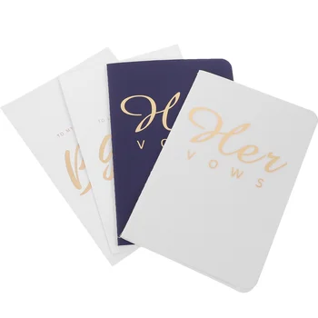 1 Набор открыток со свадебными клятвами Книги для свадебных клятв Портативные подарки для девичника Свадебные принадлежности для клятв