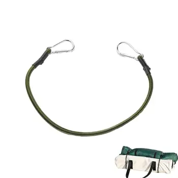 Открытый карабин Эластичная веревка Прочные эластичные ремни с металлической пряжкой Банджи-шнур Эластичный связующий ремень Фиксированная веревка для велосипеда