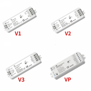 DC12-24V V1 V2 Одноцветный светодиодный диммер CCT V3 VP V5-M RGBW RGB + CCT RGB контроллер 12 В CV RF 2.4G для светодиодной ленты 1/2/3/4 канала