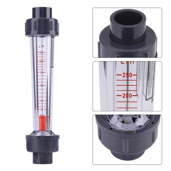 1 шт. Пластиковая трубка типа 25-250 л / ч Мгновенные расходомеры воды Расходомер для тестирования жидкостных инструментов с мгновенным потоком