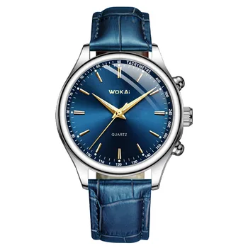 2023 Новые модные мужские часы Водонепроницаемые спортивные кварцевые часы для мужчин Женщины Наручные часы для мальчика Часы для отдыха Серебристый синий