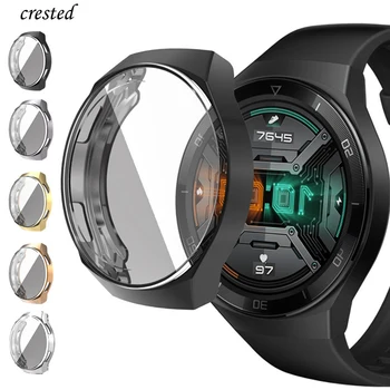 Чехол для Huawei Watch GT 2e чехол мягкий TPU Full Coverage Frame Аксессуары для умных часов Бампер + защитная пленка для экрана Huawei Watch GT2E