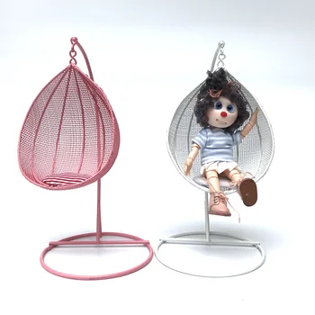 Кукольный домик Качели Мини Аксессуар Стул Игрушечная модель Миниатюры Подвесные детские стулья