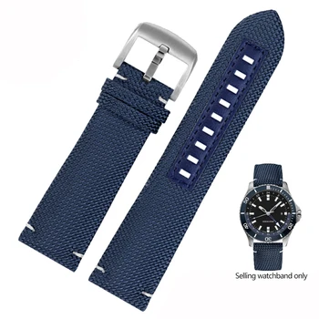 Для Mido Navigator M026.629 Нейлоновый кожаный ремешок для часов Ocean Star M042 M042.430 Мужские гражданские часы Браслет Черный Синий 22 мм