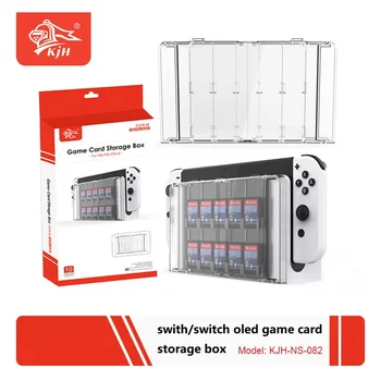 для Switch/Switch OLED Host Коробка для хранения игровых карт Switch Host 10 в 1 Коробка для хранения игровых карт Игровые аксессуары