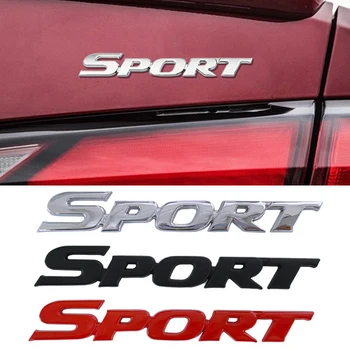 Sport Logo Авто Передняя решетка Эмблема Наклейка для Toyota Highlander Auris Yaris Corolla 4Runner Avalon Auto Багажник Боковой значок Наклейка