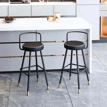 Home High Kitchen Stools Роскошный дизайнерский эргономичный роскошный стульчик для кормления для кухонного бара Винтажная промышленная мебель Cadeira HY