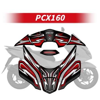  для HONDA PCX 160 Мотоцикл Бензобак Украшение Защитные наклейки Наборы Топливный бак Противоизносные и противоскользящие наклейки