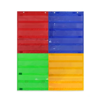 Карманные карты для классной комнаты Магнитная карманная диаграмма 5-слойная настенная диаграмма для холодильника Планировщик расписания белой доски