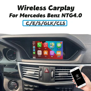 Авто для Mercedes Benz NTG4.0 Wireless Apple CarPlay W204 W212 W218 GLK CLS Android Auto Мультимедийный интерфейс Box Mirror Link