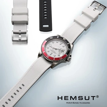 Hemsut Силиконовые ремешки для смарт-часов, 18 мм 20 мм 22 мм Быстросъемный резиновый ремешок для часов для мужчин и женщин Мягкая замена