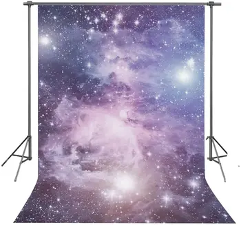 Фиолетовый Звездное Небо Звезды Фотография Фон Реквизит Космос Галактика Фон Баннер Плакат
