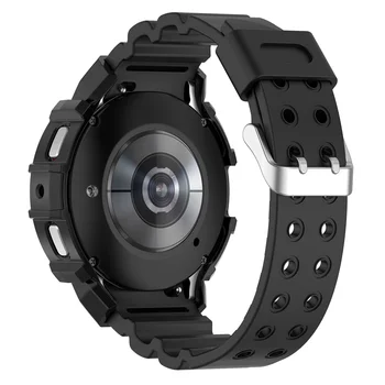 чехол+ремешок для Samsung Galaxy Watch 5 pro 45 мм 4 ремешка 44 мм 40 мм силикон без зазоров pulseira браслет correa Galaxy watch 5 20 мм