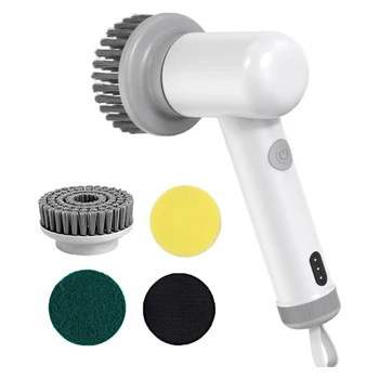 Универсальный ручной скруббер Инструмент для бытовой уборки Электрическая щетка для чистки кухонной раковины и ванной комнаты 20CC