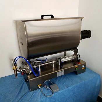 Новая полуавтоматическая машина для розлива жидкостей с нагревателем и миксером для упаковки сока колы