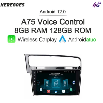 360 Камера 4G LTE Android 12.0 Автомагнитола для VW Volkswagen Golf 7 VII 2014-2018 8 ГБ + 128 ГБ Беспроводная Carplay Стерео GPS Navi Wifi