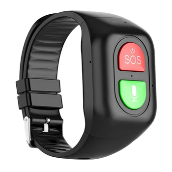 Умные часы Пожилые GPS-трекер 4G Телефон Часы Спортивный браслет Монитор сердечного ритма Blood Monitor