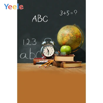 Yeele School Blackboard Globe Class Дети Студенты Сцена Фотография Фоны Пользовательские фотографические фоны для фотостудии