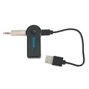 Автомобильный беспроводной Bluetooth-совместимый адаптер Bluetooth-совместимый V3.0+ EDR, класс 2 Зарядка через USB-кабель 3,5 мм стереовыход Inle