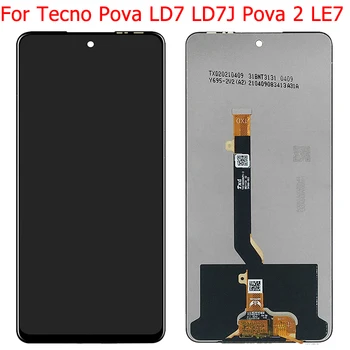 Оригинальный ЖК-дисплей Pova 2 для Tecno Pova LD7J LD7 ЖК-дисплей Детали Pova 2 LE7 с сенсорным экраном Панель дигитайзера в сборе