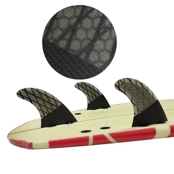 M Три ласты Ласты для доски для серфинга UPSURF FCS Ласты Высокопроизводительные сотовые аксессуары из углеродного волокна Quilhas Аксессуары для серфинга Серфинг G5 3 ласты