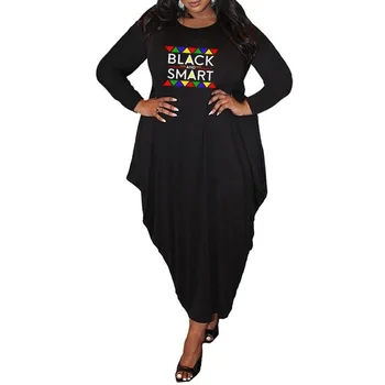 Черная девушка Волшебные платья с принтом для женщин 2022 Африканские платья для женщин Одежда Kawaii Длинное макси-повседневное платье