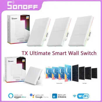 SONOFF TX Ultimate Smart Wall Switch ЕС/США Полный сенсорный доступ Светодиодный светильник Мультисенсорное управление через Alexa Google Home eWeLink