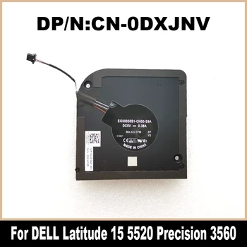Новый оригинальный 0DXJNV для DELL Latitude 15 5520 Precision 3560 Ноутбук Процессор Кулер Вентилятор Вентилятор охлаждения Радиатор радиатора DXJNV CN-0DXJNV