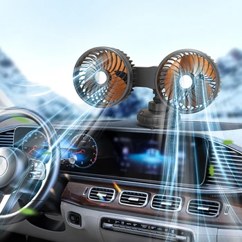  Автомобильный оконный вентилятор Mini USB Cooler Вращающийся на 360 градусов Автоматическое охлаждение для транспортных средств 3 скорости Сильный ветер Циркуляция воздуха