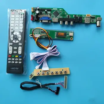Комплект для 20-контактного 1CCFL 1024 * 768 LT133X1 LT133X2 LT133X6 LT133XB USB VGA ЖК-контроллер Плата контроллера экрана HDMI-совместимый Аудиопульт дистанционного управления