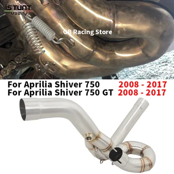 Для Aprilia Shiver 750 2008 до 2016 2017 SL 750 SL750 / GT Shiver 750 Выхлопная труба мотоцикла Соединить оригинальный глушитель