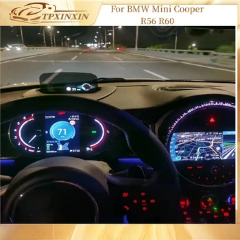 Для BMW Mini Cooper F Series F54 F56 F60 2015+ Автомобильный ЖК-дисплей Комбинация приборов Цифровая приборная панель Панель Спидометр Плеер Головное устройство