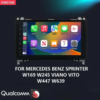 CHSTEK Qualcomm Android 13 Автомагнитола Carplay для Mercedes Benz Sprinter W169 W245 Viano Vito W447 W639 B200 Crafter