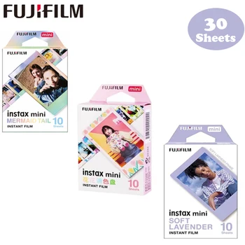 Пленка для мини-камеры Fujifilm Instax Mini12 11 9 8 3-дюймовая пленка с белым краем для мгновенной камеры Mini 7s 25 50s 90 Мини-пленочная фотобумага