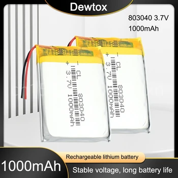 803040 3,7 В 1000 мАч Lipo Батарея Замена литий-полимерной аккумуляторной батареи для Bluetooth Динамик КПК