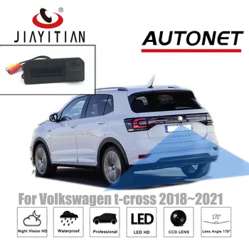 JIAYITIAN Камера ручки багажника для внедорожника Volkswagen t-cross vw tcross 2018 2019 2020 2021 CCD HD Парковка заднего вида Камера заднего вида