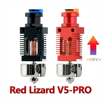 3D Red Lizard V5 Pro V6 Hotend, собранный двухметаллический медный Hotend с терморазрывом для CR-10 CR10S Ender-3 V2 Ender-3