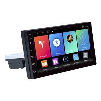 1 DIN Android 10 Авто Мультимедийный плеер Авто Стерео Радио 9-дюймовый регулируемый контактный экран FM GPS Навигация MP5