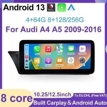 Автомобильная интеллектуальная система MMI для AUDI A4 A5 B8 2009-2016 Carplay Android 13 Автомобильный мультимедийный плеер GPS-навигация Авторадио