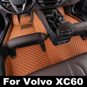 Автомобильные коврики для Volvo XC60 2018 2019 2020 2021 2022 Пользовательские автомобильные накладки для ног Автомобильный ковер Аксессуары для интерьера