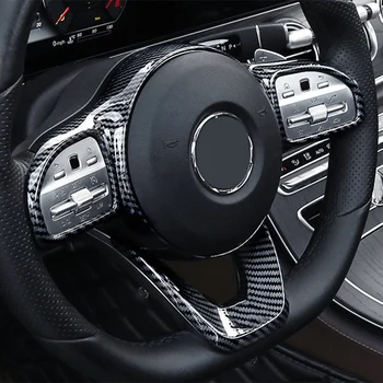 2 шт. Автомобильная наклейка на рулевое колесо Рамка Отделка для Benz W177 W205 W213 Sport Edition 2019-2020