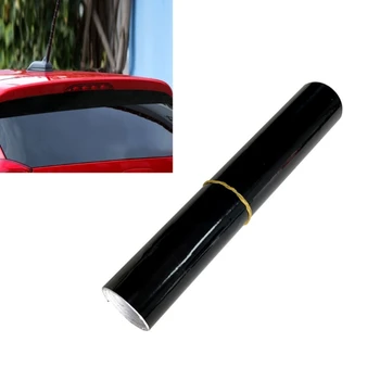  Тонировка окон Авто Наклейка на стекло автомобиля Черная пленка SunShade 55x8in Декор автомобиля GTWS